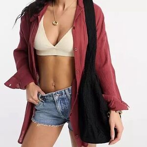 Two Star Dog 100 Hemp Button up Top m